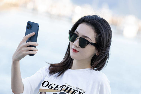 Bluetooth Eyeglasses Android Smart Glasses Sunglasses Lens Dual Stereo Speaker For Women