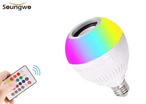 12W RGB Bluetooth Light Bulb 6500K Wireless Speaker Light Bulb For Hotel