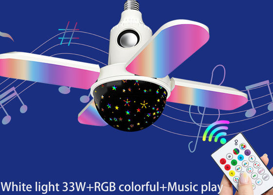 SMD2835 Wireless Bluetooth Light Bulb Speaker 3300Lm Smart Bluetooth Music Lamp